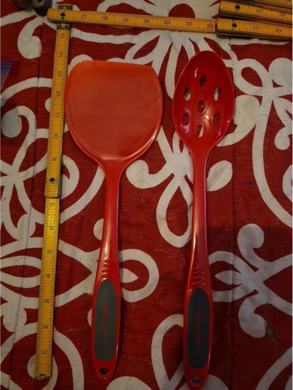 Betty Crocker Kitchen Utensils Red or Black Silicone, Melamine, Rubber, Plastic